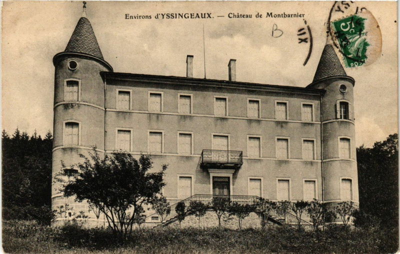 Carte postale ancienne Env. d'Yssingeaux - Chateau de Montbarnier à Yssingeaux
