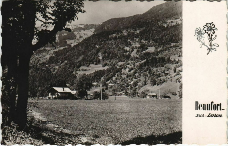 Carte postale ancienne Beaufort-sur-Doron Village de La Pierre à Beaufort