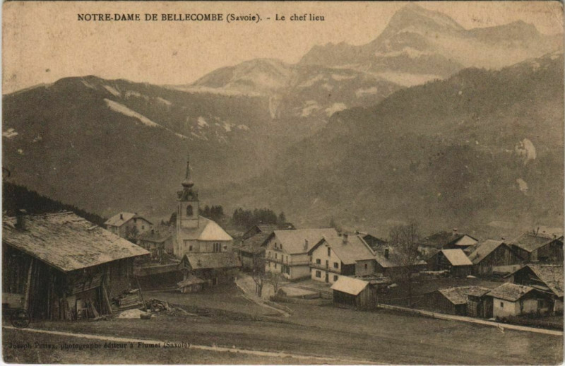 Carte postale ancienne Notre-Dame-de-Bellecombe Vue Generale - Le Chef Lieu à Notre-Dame-de-Bellecombe