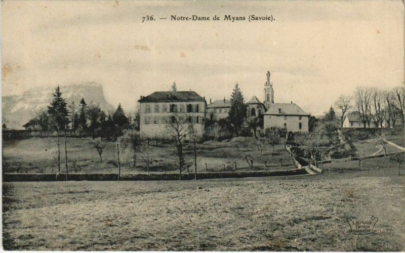Carte postale ancienne Myans Notre-Dame de Myans à Myans