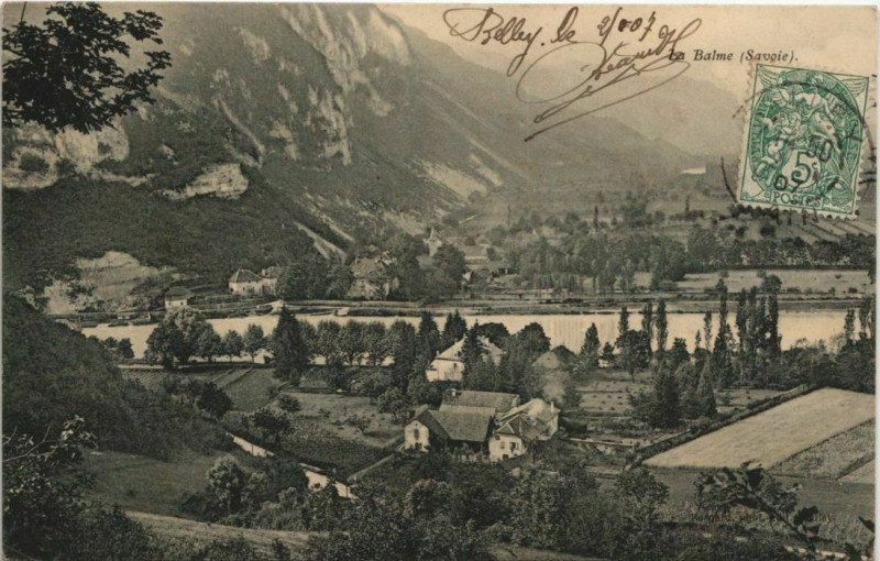 Carte postale ancienne La Balme Vue Panoramique à La Balme