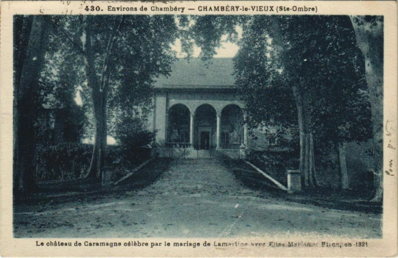 Carte postale ancienne Chambery Env . - Chambery-le-Vieux - Le Chateau de Caramagne