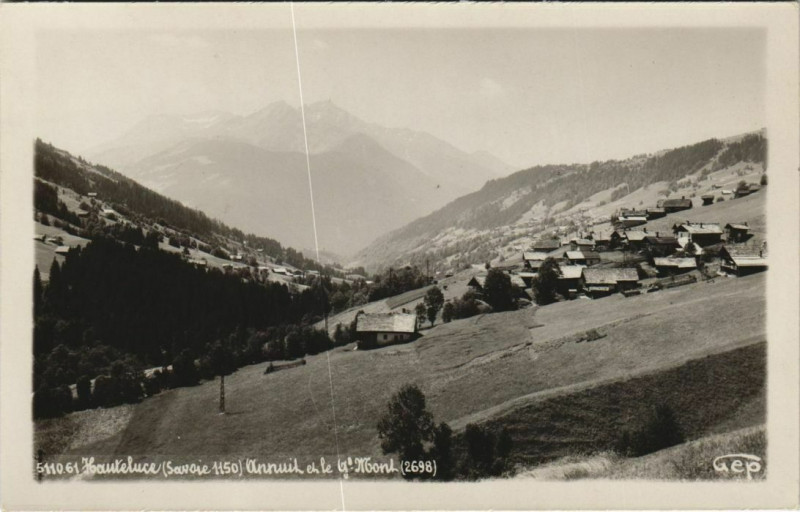 Carte postale ancienne Hauteluce Vue Panoramique à Hauteluce