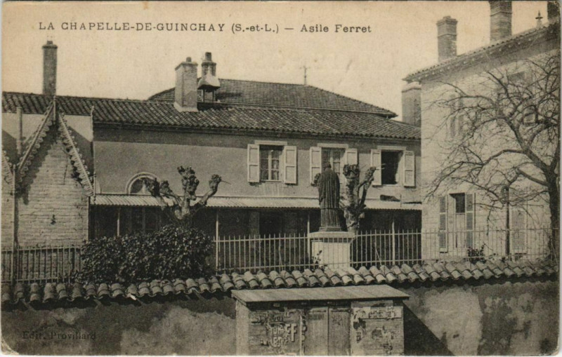 Carte postale ancienne La Chapelle de Guinchay Asile Ferret France à La Chapelle-de-Guinchay