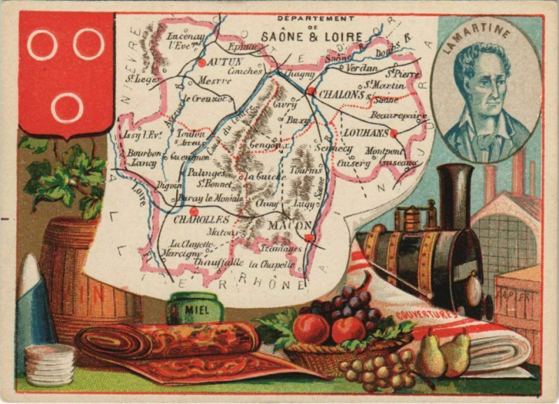 Carte postale ancienne Souvenir France