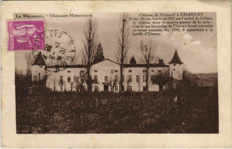 Carte postale ancienne Le Maconnais Chateaux Historiques France à Charnay-lès-Mâcon