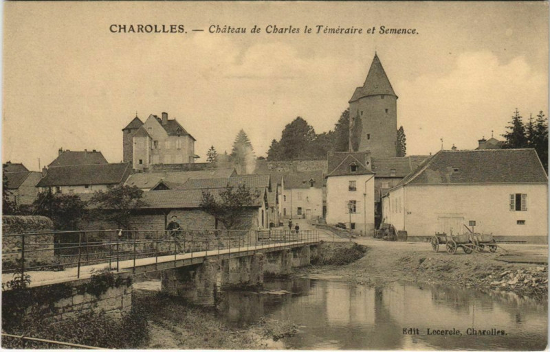 Carte postale ancienne Charolles Chateau de Charles le Temeraire France à Charolles