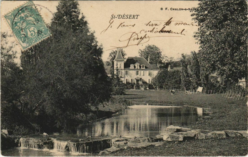 Carte postale ancienne St.Desert France