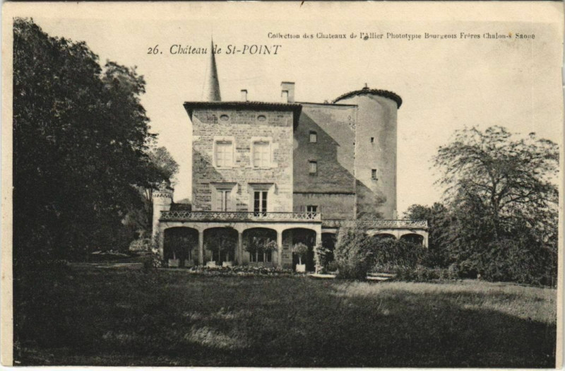 Carte postale ancienne Chateau de St.Point France