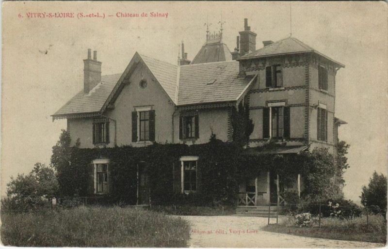 Carte postale ancienne Vitry s Loire Chateau de Salnay France