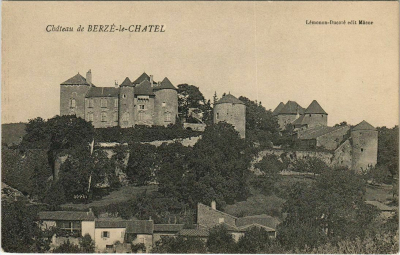 Carte postale ancienne Chateau de Berze le Chatel France