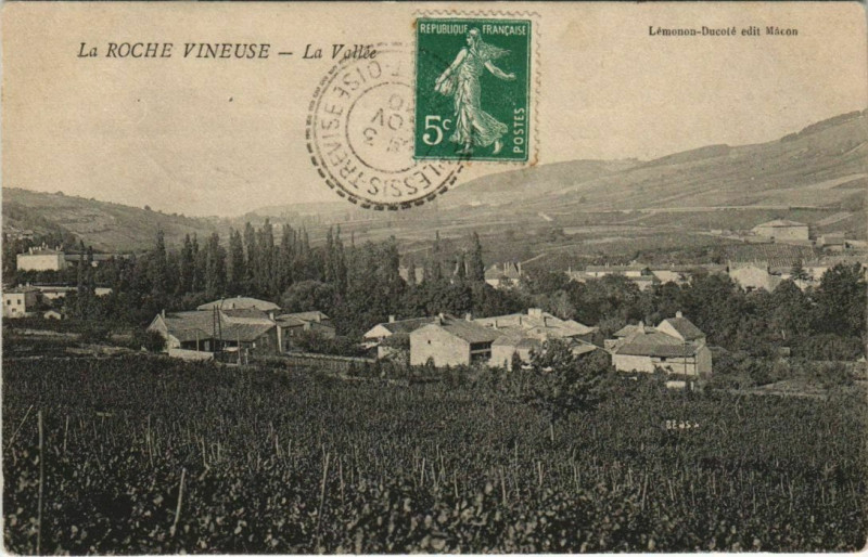 Carte postale ancienne La Roche Vineuse La Vallee France à La Roche-Vineuse