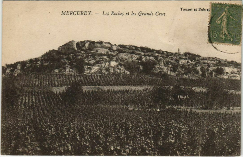 Carte postale ancienne Mercurey Les Roches et les Grands Crus France à Mercurey