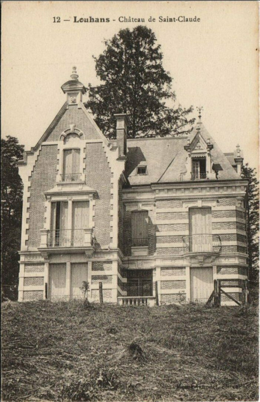 Carte postale ancienne Louhans Chateau de Saint-Claude France à Louhans
