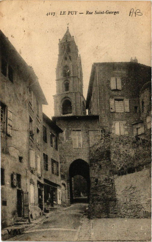 Carte postale ancienne Le Puy - Rue Saint-Georges