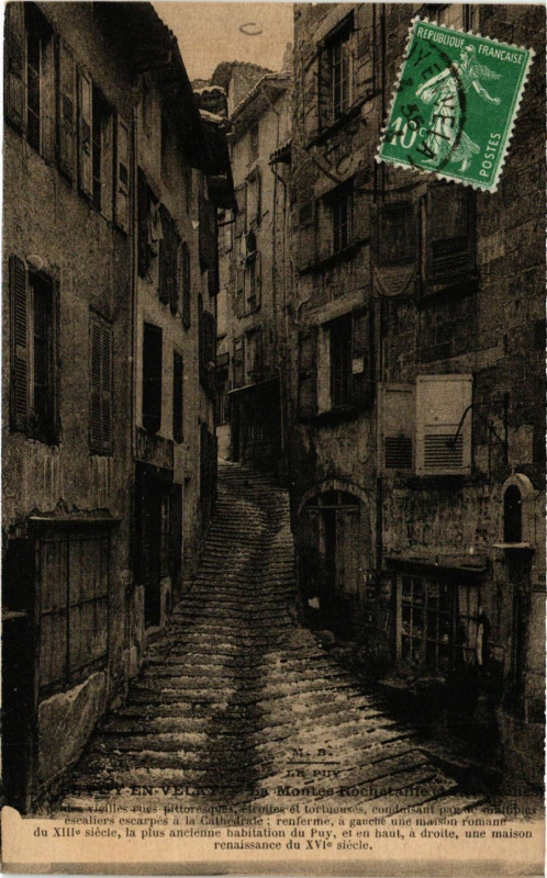 Carte postale ancienne Le Puy-en-Velay - La Montes Rochetatile au Puy-en-Velay