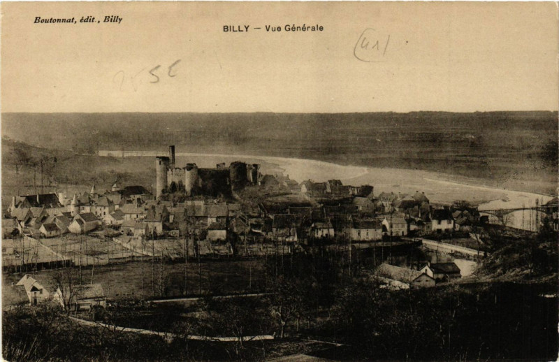 Carte postale ancienne Billy - Vue Générale à Billy