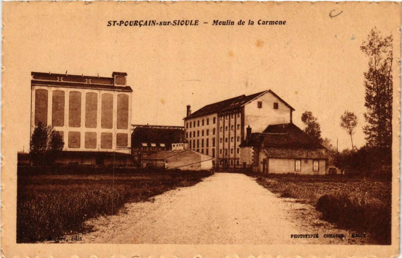 Carte postale ancienne Saint-Pourcain-sur-Sioule Moulin de la Carmone à Saint-Pourçain-sur-Sioule