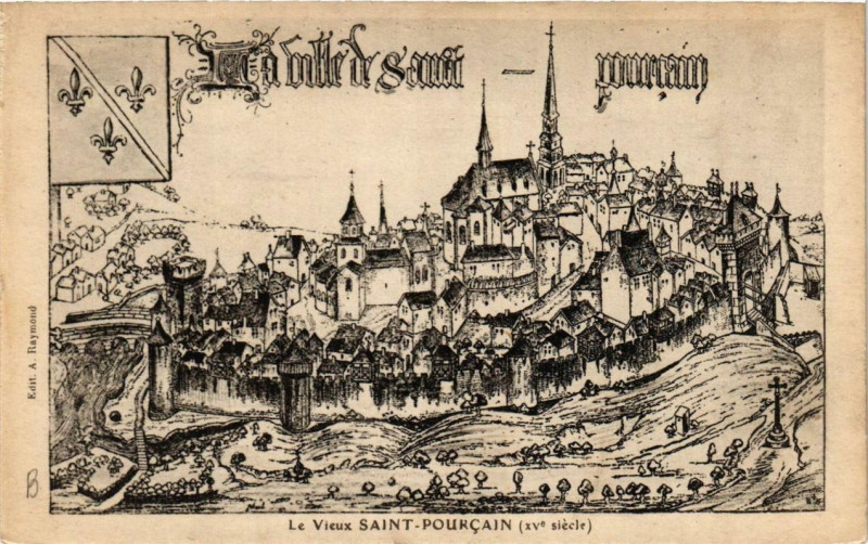 Carte postale ancienne Le Vieux Saint-Pourcain