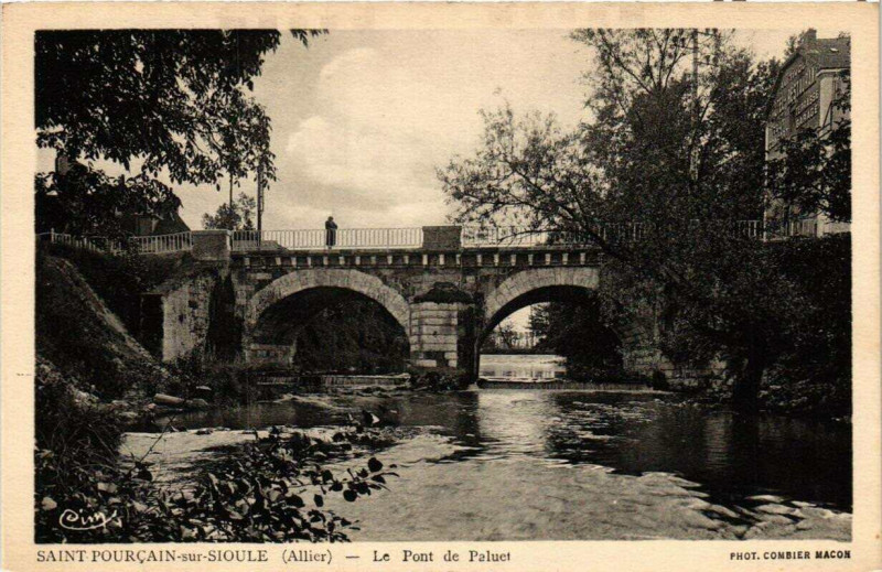 Carte postale ancienne Saint-Pourcain-sur-Sioule Le Pont de Paluet à Saint-Pourçain-sur-Sioule