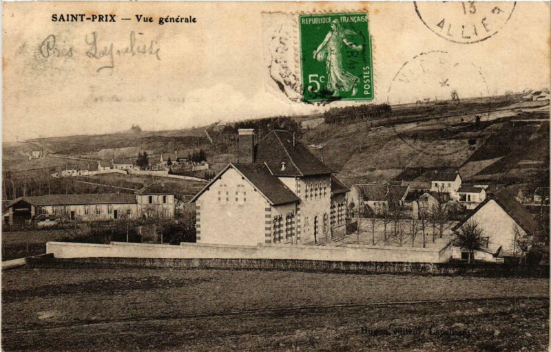 Carte postale ancienne Saint-Prix Vue générale à Saint-Prix