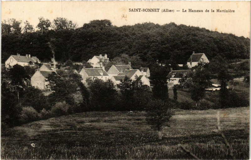 Carte postale ancienne Saint-Bonnet Le Hameau de la Martiniere