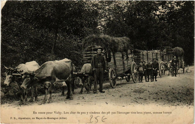 Carte postale ancienne En route pour Vichy à Vichy