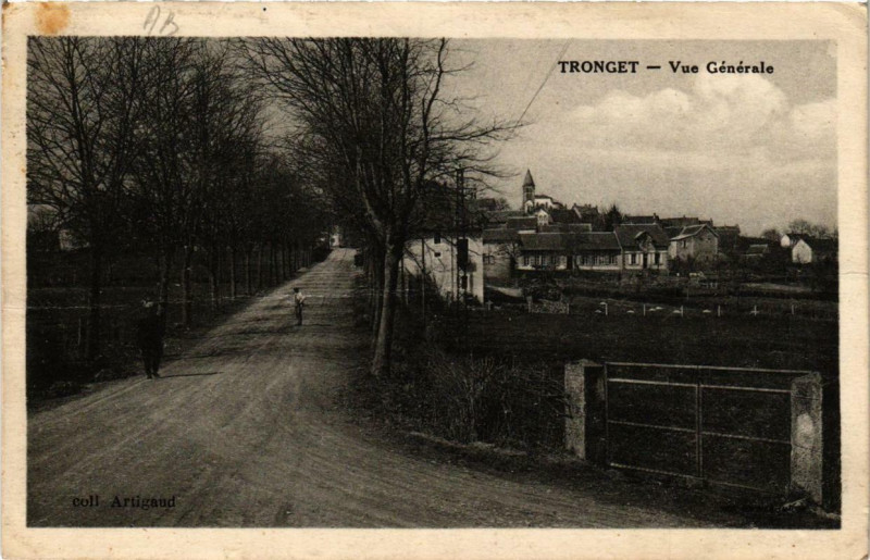 Carte postale ancienne Vue Générale à Tronget