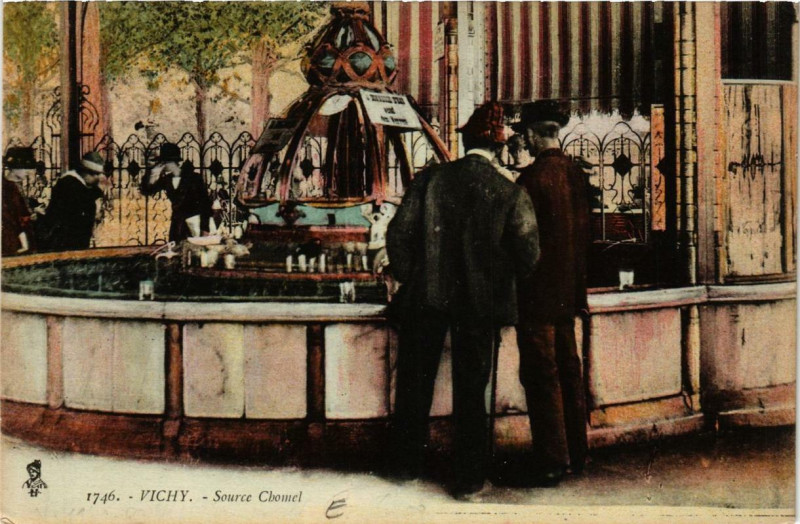 Carte postale ancienne Vichy Source Chomel à Vichy