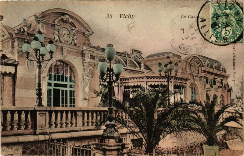 Carte postale ancienne Vichy Le Casino à Vichy