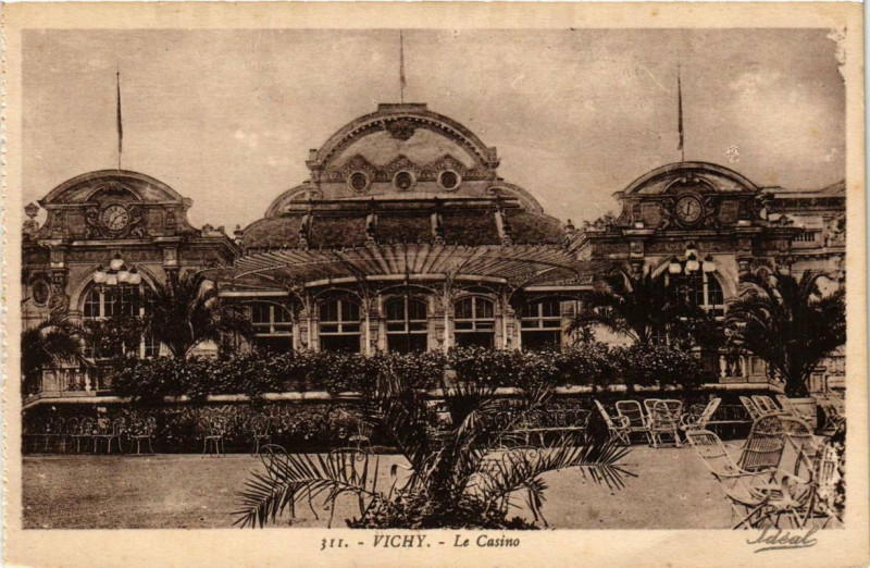 Carte postale ancienne Vichy Le Casino à Vichy