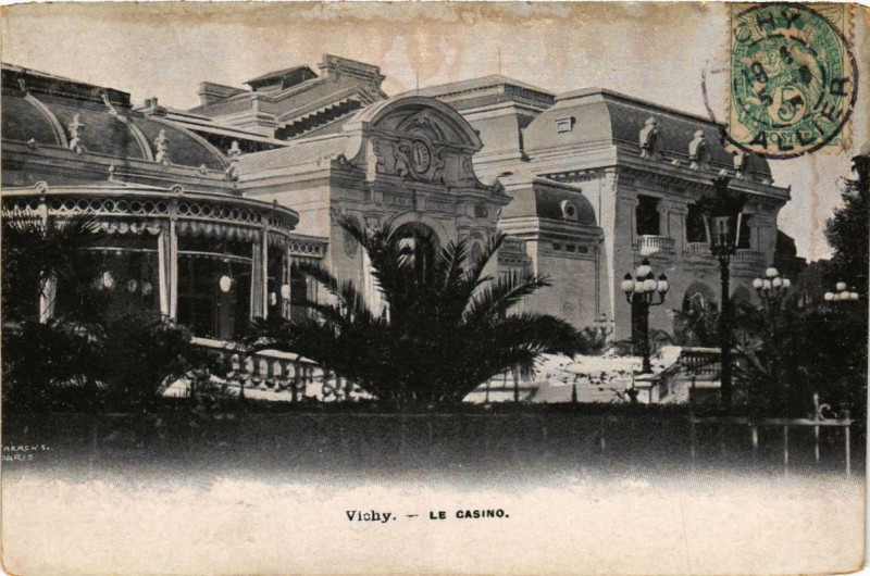 Carte postale ancienne Vichy Le Casino à Vichy