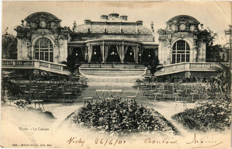 Carte postale ancienne Vichy Le Casino à Vichy