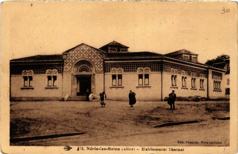 Carte postale ancienne Neris-les-Bains Etabl. Thermal à Néris-les-Bains