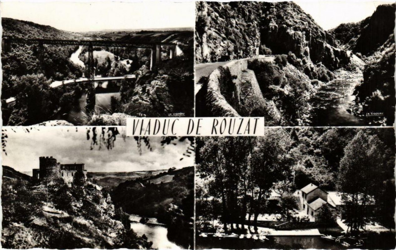 Carte postale ancienne Viaduc de Rouzat