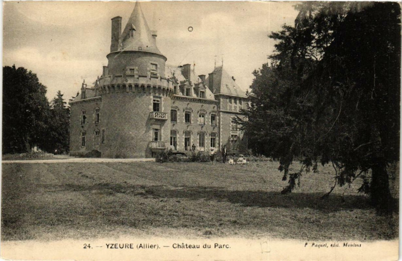 Carte postale ancienne Yzeure Chateau du Parc à Yzeure