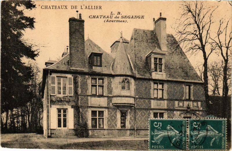 Carte postale ancienne Chateaux de l'Allier Chateau de Segange
