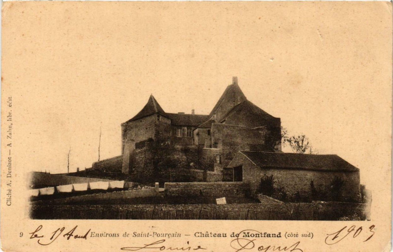 Carte postale ancienne Env. de Saint-Pourcain Chateau de Montfand