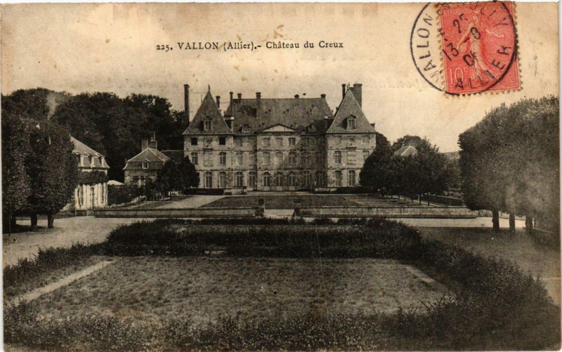 Carte postale ancienne Vallon Chateau du Creux