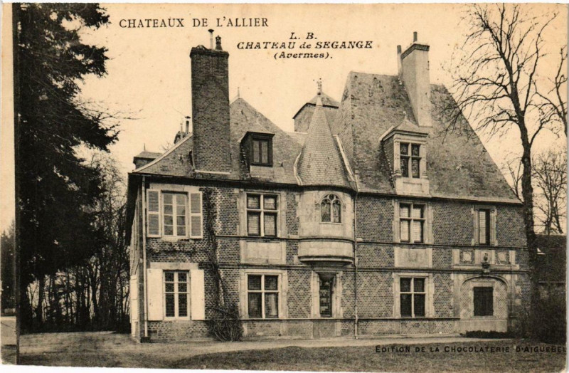 Carte postale ancienne Chateaux de l'Allier Chateau de Sergange