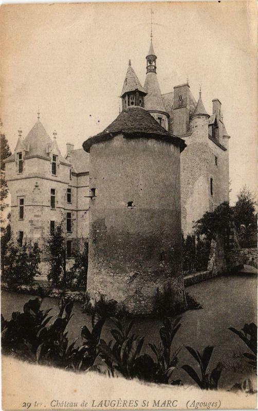 Carte postale ancienne Chateau de Laugeres Saint-Marc