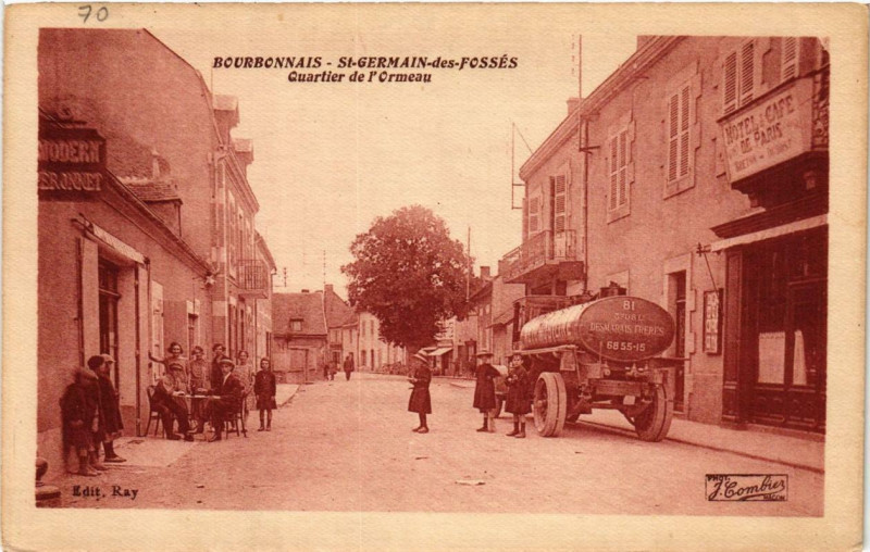 Carte postale ancienne Saint-Germain-des-Fosses Quartier de l'Ormeau à Saint-Germain-des-Fossés