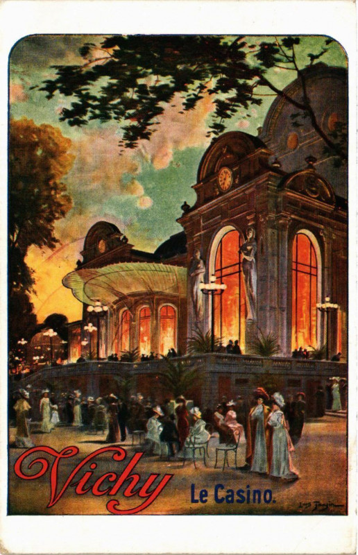 Carte postale ancienne Vichy - Le Casino à Vichy