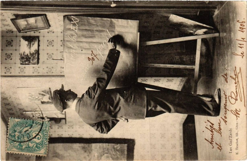Carte postale ancienne Les Gad'Zards
