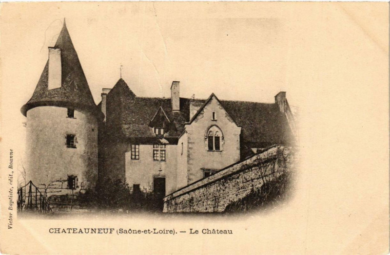Carte postale ancienne Chateauneuf Le Chateau à Châteauneuf