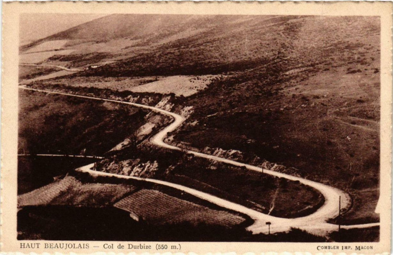 Carte postale ancienne Haut Beaujolais Col de Durbize