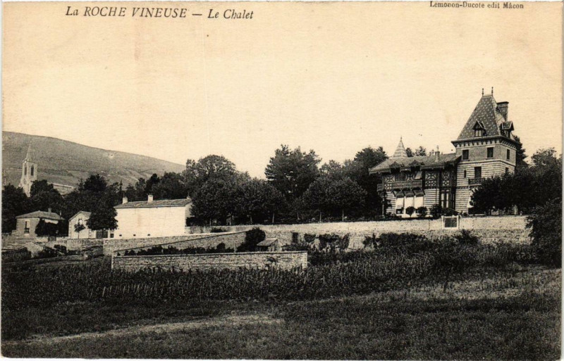 Carte postale ancienne La Roche Vineuse Le Chalet à La Roche-Vineuse