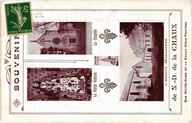 Carte postale ancienne Souvenir de N.-D. De la Chaux à La Chaux
