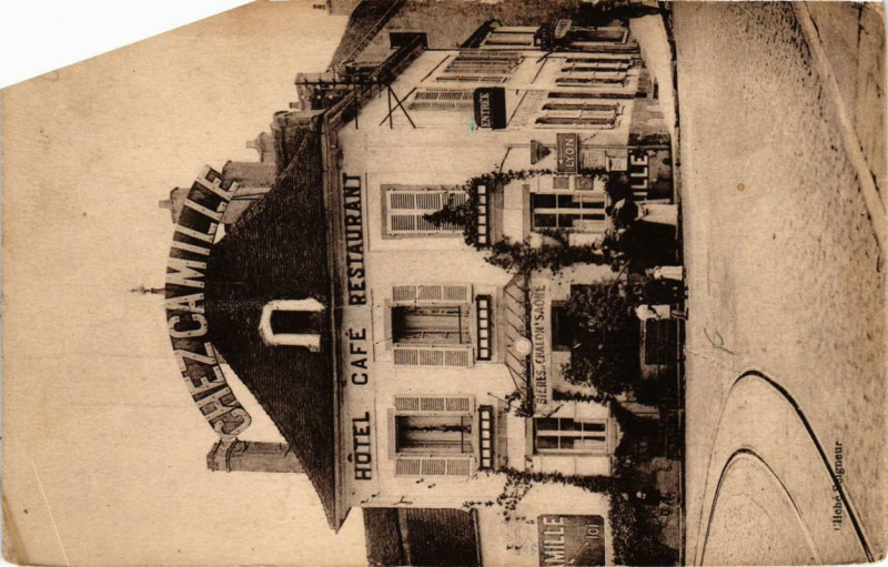 Carte postale ancienne ChezCamille Hotel Café Restaurant