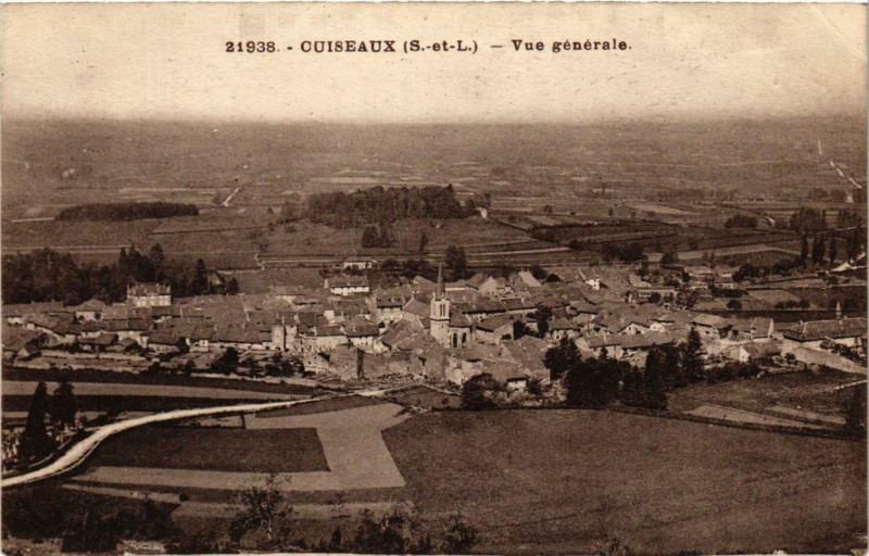 Carte postale ancienne Cuiseaux Vue générale à Cuiseaux